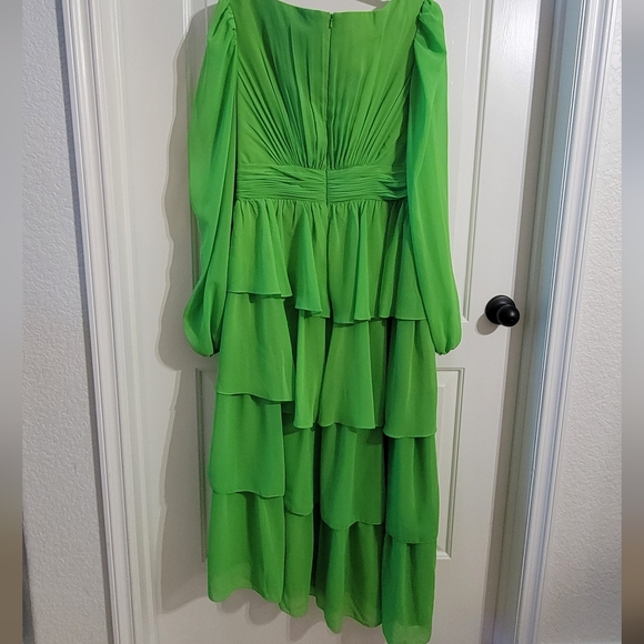 Mac Duggal Ruffle Tiered Dress Sz 12 NWT - Picture 7 of 12